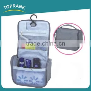 Custom Fashion Popluar High Quality Cosmetic Save Space Hanging Mesh SPA Organizer Bag Travel Portable Cosmetic Bag With Buckle thumbnail-1