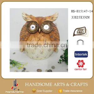 10 Inch Resin Craft Holiday Gifts Home Decoration Owl Statues Animal Sculpture thumbnail-6