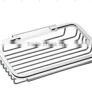 Chrome Wire Basket 8" Square Steel New in Box thumbnail-1