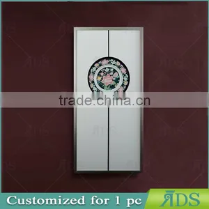 Framed Handmade Decorative Glass Plate Wall Art for Home Decoration thumbnail-1