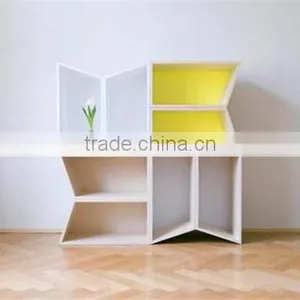 Living Room Wall Wood Cube Shelf OEM Ice Cream Packing Paper Cup thumbnail-1