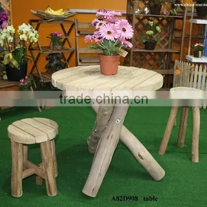Antique Wood Pub Chairs and Tables thumbnail-2