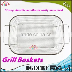 NBRSC BBQ Vegetable Stainless Steel Non-Stick Grill Basket Outdoor Cooking Grilling thumbnail-4