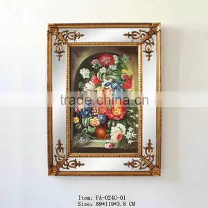 Hand-Made Solid Wood Frame With Hand-Painted Oil Painting for Interior Wall Arts thumbnail-1