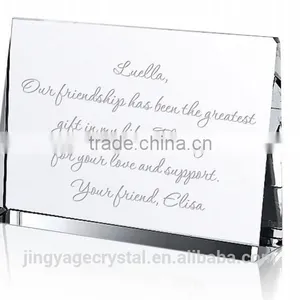 Personalized Crystal Desktop Business Card Holder thumbnail-1