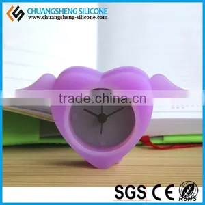 Wholesale Various Shape Candy Color Silicone Cover Electronic Clock thumbnail-5