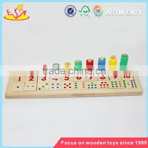 Wholesale Hot Math Teaching Aid Wooden Number Learning Toy Preschool Wooden Number Learning Toy W12E002 thumbnail-1