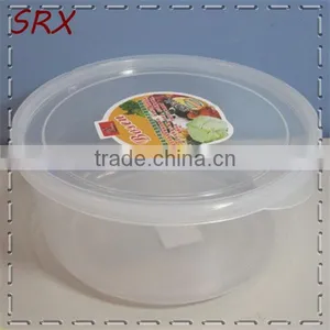 16oz Customized Disposable Clear Take Away Plastic Salad Bowl With Lid thumbnail-4