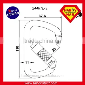 2448TL CE EN362 Steel Safety Carabiner thumbnail-4