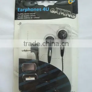 Black Earphones Headphones 3.5MM BASS MP4 MP3 2 Earphone thumbnail-1