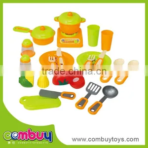 Popular Plastic Pretend Play Set Cooking Toy Kids Tableware thumbnail-1