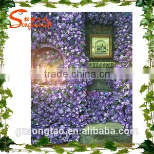 Songtao Supplier Party Decorative Artificial Flowers Wall New Design Customized Wedding Artificial Flower Wall thumbnail-5