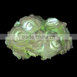 Fashion Holiday Lighting 20 LED Novelty Rose Flower Fairy String Lights Wedding Garden Party Christmas Decoration Hot Selling thumbnail-2