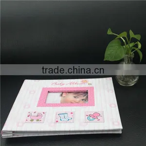 Pink Photo Albums for Children's Childhood, Paper Cover 8"x8" Scrapbook Album thumbnail-1