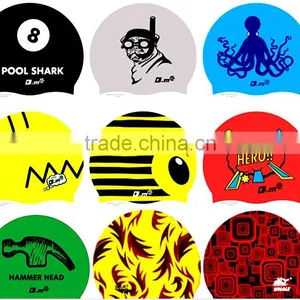 Girls Kids Cartoon Lycra Swimming Cap Hat Swim Bathing Cap thumbnail-6