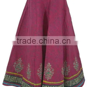 Cotton With Bottom Lace Skirts thumbnail-1