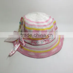 Bowknot Ribbon Knit Cap Custom Cap Children Knitted Cap thumbnail-1