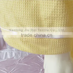 Yellow Unisex Soft Long Robes Nightwear Thick Winter Pajamas Waffle Robe Women Cotton Spa Shower Homewear thumbnail-5