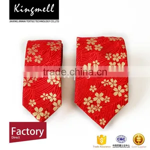 Custom Wine Red Digital Printed 100% Cotton Neck Ties Create Your Own Brand thumbnail-2