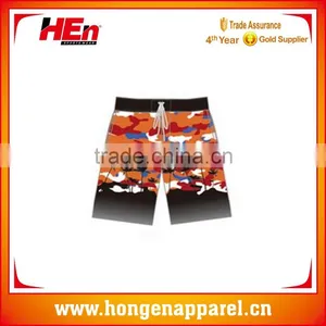 Hongen Apparel Satin Thermal Sublimation Customized Beach Short for Kid on Hot Sale thumbnail-1