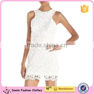High Quality Fashion Lace Crochet Style Overlay Women's Lace Dress thumbnail-1