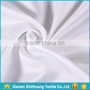 Competetive Price 50Dx75D White Color 100% Polyester Plain Satin Fabric thumbnail-1
