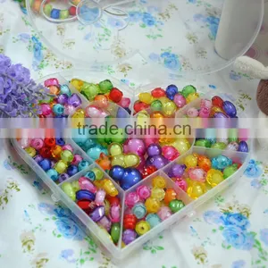 Mix Shaped Loose Beads Set Box Kids Fashion Jewelry Acessories Acrylic Loose Beads for Children Gift thumbnail-5