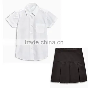 Chinese Factory Wholesale Apparel Primary School Uniform Design White Shirts thumbnail-4