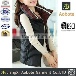 2015 Fast Delivery Customized Outdoor Woman Slim Down Vests thumbnail-1