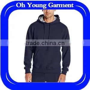 New Design Brand Fleece Pullover Blue Printing Machine Custom Hoodie Sports Apparel Winter Men's Jacket Men Hoodies thumbnail-1