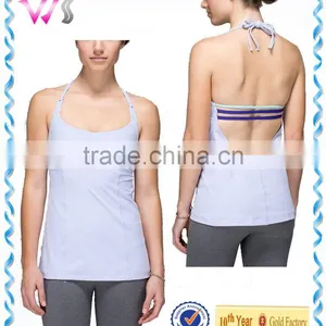 2016 Plain Yoga Stringer Tank Top Wholesale Ladies Gym Top Women Tank Top Yoga thumbnail-1