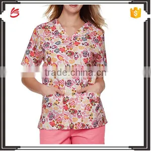 Hot Sale Printed Nursing Medical Scrubs Wholesale thumbnail-1
