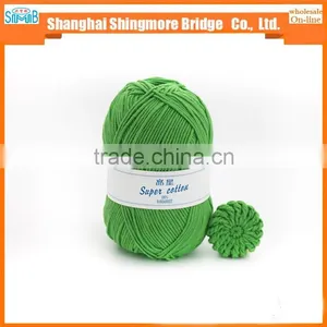 China Yarn Supplier Wholesale Combed Cotton Baby Yarn for Hand Knitting Sweater thumbnail-2