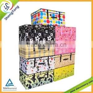 Various Pattern Waterproof Coating Foldable Storage Box thumbnail-1