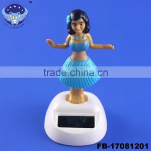 Hula Girl Solar Powered Dancing Figure Toy Promotional Solar Bobble Head Doll thumbnail-4