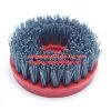 4 Inch Screw Brush/Industrial Steel Wire Brush for Stone Material/Diam 110mm Abrasive Brushes Used in Hand Machine for Grinding and Polishing Marble,Granite,sandstone/ thumbnail-1
