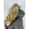 Double Breasted Womens Long Down Coat With Hood , Zipper XXL / XL / L thumbnail-1