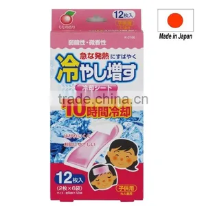 Japan Cooling Gel Sheets Peach Scent for Children 12sheets/case Wholesale thumbnail-1