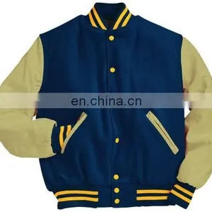 2014 Ladies' Fashion Polyester and Half Sleeves Lady Fit Style Girls Varsity Jackets thumbnail-1