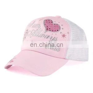 New Style 100% Cotton Embroidery Mesh Baseball Hat thumbnail-1