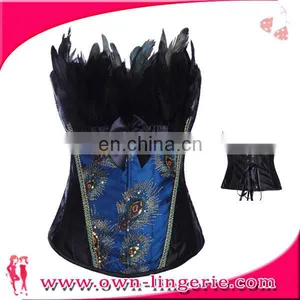 Palace Peacock Satin for Queen Corset Dress Steel Boned Corset thumbnail-1