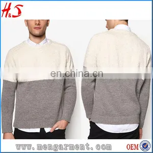 Latest Men's Shrug Cashmere Knit Sweater Design of Hand Made Sweaters thumbnail-1