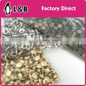 Double Cap Single Cap Cheap Metal Jeans Rivet for Shoes Bag Clothing thumbnail-4