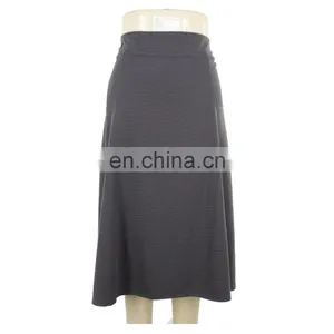 Jacquard Stripe Viscose Old Women Skirt Guangzhou Apparel thumbnail-1