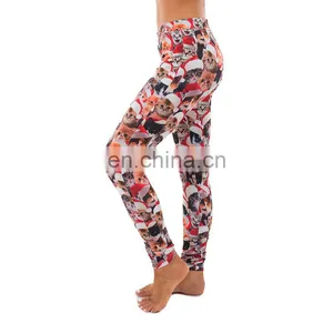 Sexy Compression Tights Dri Fit Running Push up Fitness Womens Printed Always Christmas Leggings thumbnail-3