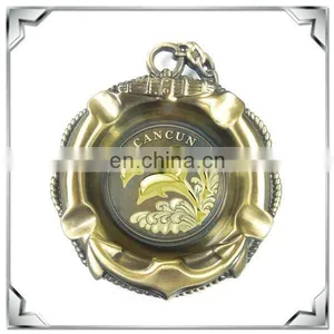 Custom Antique Metal Souvenir Table Top Ashtray thumbnail-5