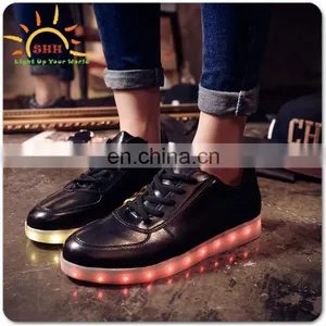 Stylish LED Light Up Shoes High Top Sneakers thumbnail-2