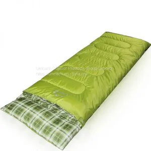 Three Season Water-proof Hollow Cotton Envelope Sleeping Bag With Zipper Close thumbnail-1