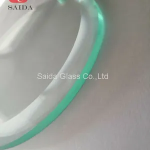 Custom 10mm Thickness Clear Tempered Glass Round Shape With 10mm Beveled and Holes thumbnail-5