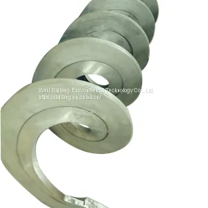 Separated Sludge Shaftless Screw Conveyors Made of Stainless Steel thumbnail-1